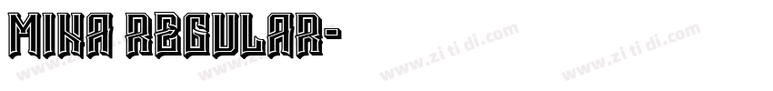 Mina Regular字体转换